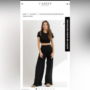 L’abeye Palazzo Pant Butter Set